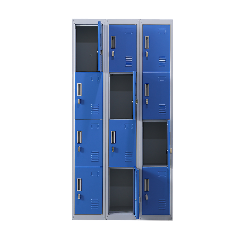 12-Door Locker for Office Gym Shed School Home Storage - Padlock-operated