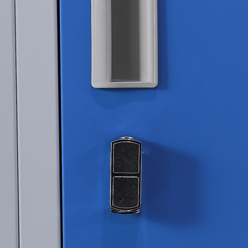 12-Door Locker for Office Gym Shed School Home Storage - Padlock-operated