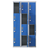 12-Door Locker for Office Gym Shed School Home Storage - 3-Digit Combination Lock