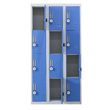 12-Door Locker for Office Gym Shed School Home Storage - 4-Digit Combination Lock