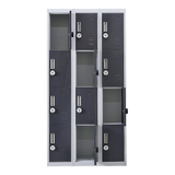 12-Door Locker for Office Gym Shed School Home Storage - 4-Digit Combination Lock