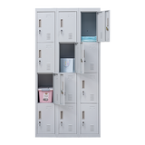 12-Door Locker for Office Gym Shed School Home Storage - Standard Lock with Keys