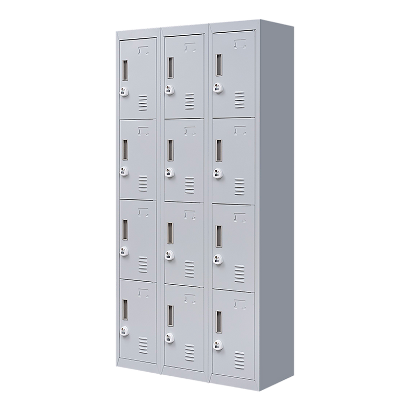 12-Door Locker for Office Gym Shed School Home Storage - 3-Digit Combination Lock
