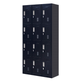 12-Door Locker for Office Gym Shed School Home Storage - Padlock-operated