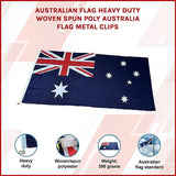 Australian Flag | Heavy Duty Woven Spun Poly with Metal Clips