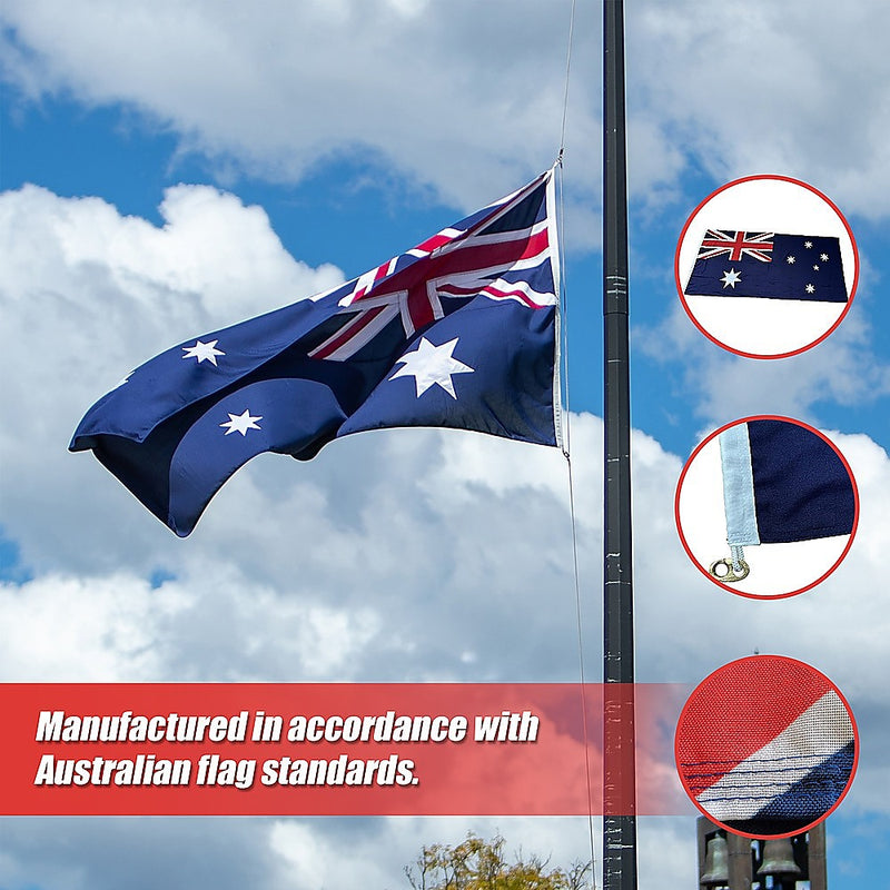 Australian Flag | Heavy Duty Woven Spun Poly with Metal Clips