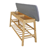 Shoe Stool Storage Rack Cabinet Multifunctional Space Saving