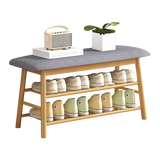 Shoe Stool Storage Rack Cabinet Multifunctional Space Saving