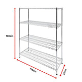 Modular Wire Storage Shelf 1500 x 350 x 1800mm Steel Shelving