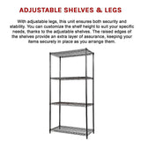 Modular Wire Storage Shelf 900 x 450 x 1800mm Steel Shelving
