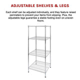Modular Wire Storage Shelf 350 x 350 x 1800mm Steel Shelving