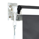 Outdoor Folding Arm Awning Retractable Sunshade Canopy Grey 5.0m x 3.0m