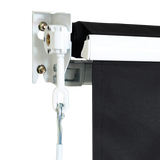 Motorised Outdoor Folding Arm Awning Retractable Sunshade Canopy Black 4.0m x 3.0m