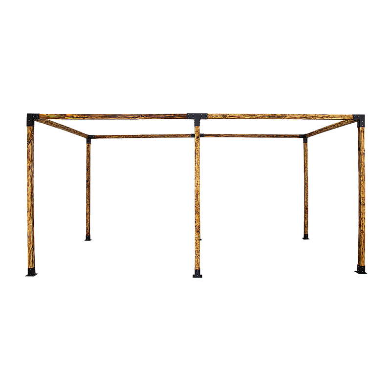 Roof Pergola Gazebo Shed Matte Black Steel Brackets DIY Kits