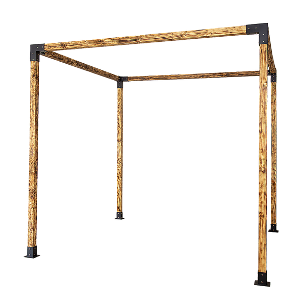 Roof Pergola Gazebo Shed Matte Black Steel Brackets DIY Kits