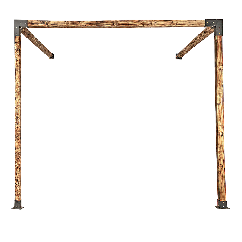 Roof Pergola Gazebo Shed Matte Black Steel Brackets DIY Kits