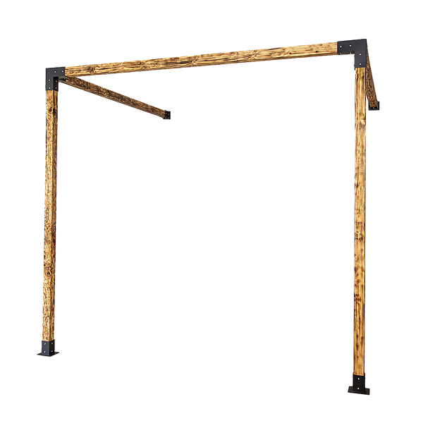 Roof Pergola Gazebo Shed Matte Black Steel Brackets DIY Kits