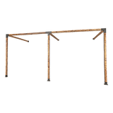 Roof Pergola Gazebo Shed Matte Black Steel Brackets DIY Kits