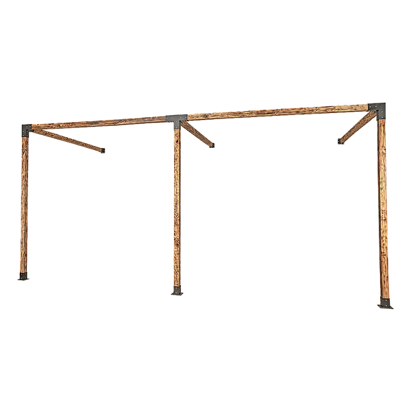 Roof Pergola Gazebo Shed Matte Black Steel Brackets DIY Kits