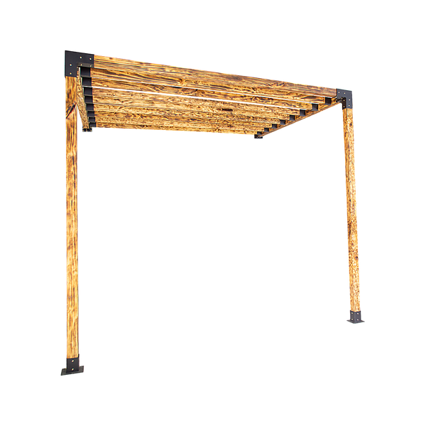 Roof Pergola Gazebo Shed Matte Black Steel Brackets DIY Kits