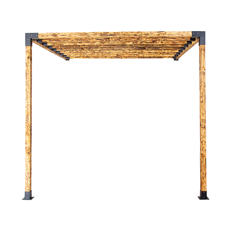 Roof Pergola Gazebo Shed Matte Black Steel Brackets DIY Kits