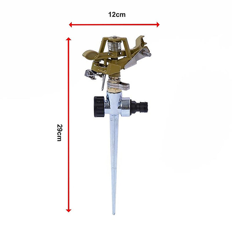 Easy to Install Irrigation Sprinkler 360 Degree Rotating Sprinkler Gun Zinc Alloy Adjustable Rocker Sprinkler