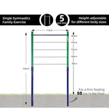 Single Outdoor Pull-Up Bar – Height Adjustable Gymnastics & Fitness Bar