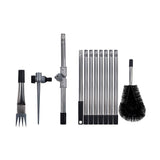 4M Telescopic Gutter Cleaning Tool Kit with Adjustable Pole, Gutter Brush & Gutter Rake