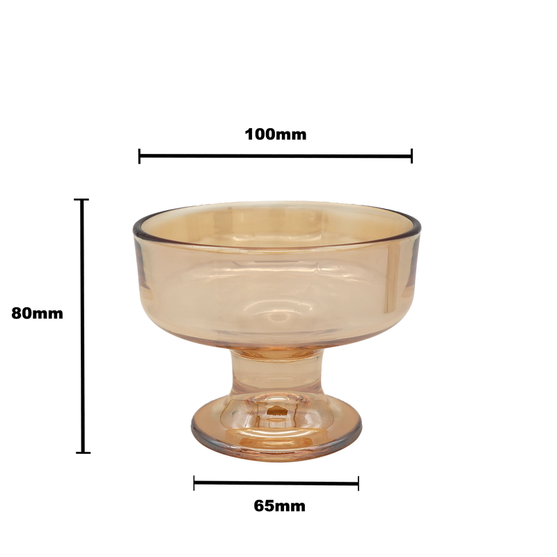 Authur Dessert Glass Bowl - 200ml brown