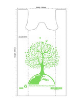 Reusable Carry Bags Eco Plastic Bags Wholesale Printed Carry Bag Medium (700 Pcs) Wholesale White Color