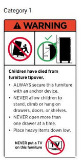 NNECN 5 Layer White Drawer Chest Storage with Bedside Table