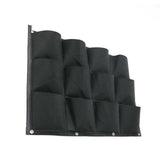 24Pocket Vertical Garden Planter Wall Hanging Herbs Plant Seed Bag Home Decor AU