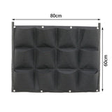 24Pocket Vertical Garden Planter Wall Hanging Herbs Plant Seed Bag Home Decor AU