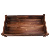 Large Rectangular Wooden Planters Garden Outdoor Flower Plant Herbs Pot Boxes