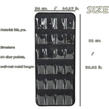 Pink Hanging Felt Shoe Organizer with 24 Clear Pockets - Anti-Rust Metal Hanger Included, Perfect for Shoes, Toys, and Accessories