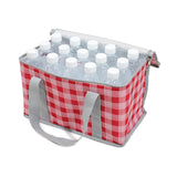 Picnic Lunch Bag | 2PCS | Yellow Insulated Checkered Design