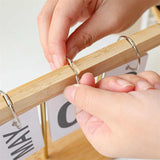 Black Modern Minimalist Wooden Flip Calendar - Stylish Desktop Calendar for Home, Office, and Study Room