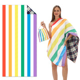 TW6 - Double-Sided Printed Beach Towel - Soft Microfiber - 100x180cm