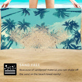 TW12 - Double-Sided Printed Beach Towel - Soft Microfiber - 100x180cm