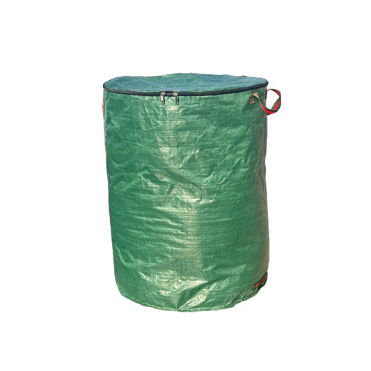300L (Calibre67*84cm) Zip Version Heavy Duty Collapsible Garden Waste Bags (Set of 2) - Large Reusable Yard Leaf Bin
