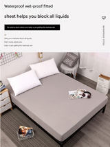 Pink Queen Size Waterproof Fitted Mattress Protector - Soft & Breathable Bed Cover, Hypoallergenic, Deep Pocket (152x190x30cm)