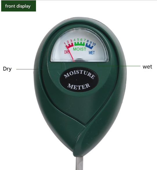 2 Pcs Black Soil Moisture Meter - Accurate Plant Water Monitor for Garden & Potted Plants, No Batteries Needed