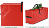 Green 135*34*68CM Durable Dustproof Christmas Tree Storage Bag