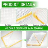 3 piece White Foldable Raised Garden Bed Cover - Vegetable Plant Protector(80 x 34 x 35 cm)