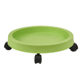 Green 3-Tier Stackable Strawberry & Vegetable Planter with Mobile Wheel Tray - Space-Saving Vertical Gardening System
