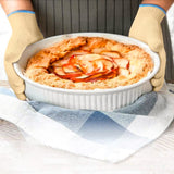 Oven Mitt BBQ Grill Gloves | 2 Pairs 5 Finger Gloves