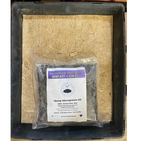 AGRICULTURAL INTELLIGENCE™ Hemp Micro Greens Mats + Humisoil | STARTER PACK