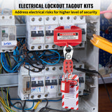 Electrical Loto Kit for Electrical Risk Removal- Lockout Tagout Kits - 42 PCS