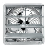 Shutter Exhaust Fan, 406 mm High-speed 1400RPM 1506 CFM, Aluminum Wall Mount Attic Fan with AC-motor, Ventilation and Cooling for Greenhouses, Garages, Sheds, Shops