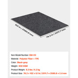 Waterproof Garage Floor Mat for Under Car, Non-slip 2 x 2.6 M Compact Size Heavy Duty Containment Mat, Protects Garage Floor from Water, Mud and Oil, For Garages,Greenhouses,Entrance